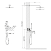 Душевая система Timo Saona SX-2359/17SM золото матовое