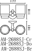 Стакан Art&Max Antic Crystal AM-E-2688SJ-Do, золото