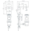 Смеситель для раковины Jado Cubic F1447AA хром