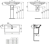 Раковина 50 см Ideal Standard Connect Space E136301, белый