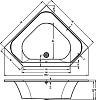 Акриловая ванна Riho Austin 145х145 B005001005