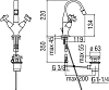 Смеситель для биде Teknobili Carlos Primero T3 CP219/1T3CR хром