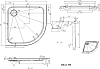 Поддон для душа De Aqua Radius APD9090-R 90х90