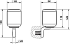 Стакан Gessi Goccia 38007#099, черный / белый