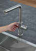 Смеситель Grohe Red II Duo 30325DC1 для кухонной мойки с водонагревателем суперсталь