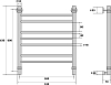 Полотенцесушитель водяной Energy Prestige 60x50