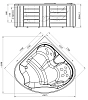 Акриловая ванна Радомир Корнелия 1-30-0-0-0-164Б белый