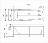 Акриловая ванна Eurolux Троя E1017075040 белый