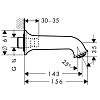 Излив на ванну Hansgrohe Talis Classic 14148000