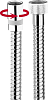 Душевой шланг 150 см Bossini Doppia Aggraffatura A00048C.030.1, хром
