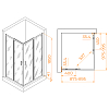 Душевой уголок RGW Passage 020814690-14 стекло прозрачное, профиль черный