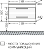 Мебель для ванной СанТа Венера 80