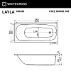 Акриловая ванна Whitecross Layla 0102.180080.100 белый