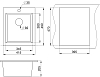 Мойка кухонная Granula 4201, БАЗАЛЬТ серый