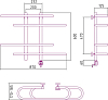 Полотенцесушитель электрический Сунержа Фурор-ёлочка 60x90 R
