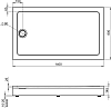 Душевой поддон Bas Олимпик 140x80 ПН00060, белый