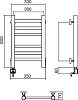 Полотенцесушитель электрический Aquanerzh 00-12A6030_L Прямой групповой L 60x30