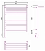 Полотенцесушитель электрический Сунержа Богема 3.0 с 1 полкой 00-5806-6050 хром