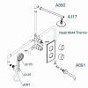 Душевая система WasserKRAFT Naab 8600 A178644 Thermo хром