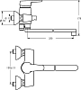 Смеситель Ideal Standard Cerasprint B9569AA универсальный