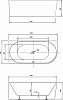 Акриловая ванна Vincea 150x75 VBT-402-1500L левая, белый