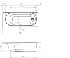 Акриловая ванна 1Marka Atlas 170x70 01атл1770, без гидромассажа