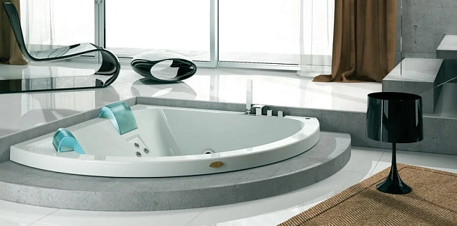 Акриловая ванна Jacuzzi Aquasoul Corner 155х155 9443-695A белый