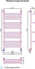 Полотенцесушитель водяной Сунержа Богема 00-0104-1250 120x50 с 4 полками
