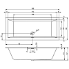 Акриловая ванна Riho Rething Cubic B108012005 белый