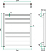 Полотенцесушитель электрический Grota Eco Classic 53x60