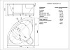 Акриловая ванна Aquatek Сириус 164x164 см SIR164-0000006, белый