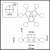 Потолочная люстра Odeon Light Miolla 3972/9C