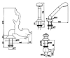 Смеситель для ванны с душем Cristal-et-Bronze Dauphin 25077-10 хром