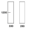 Шкаф-пенал Edelform Marino 3-781-00 белый