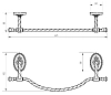 Полотенцедержатель Migliore Edera 16923 хром