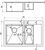 Кухонная мойка Zorg Master R PINOS 78х52х20 ZM R-7852-2-R