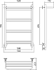 Полотенцесушитель водяной Стилье Версия-Н1 80x50