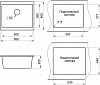 Кухонная мойка Granula GR-5551 5551, Сланец серый