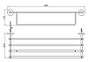 Полка для полотенец Aquatek Бетта AQ4615CR хром