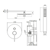 Душевая система Gattoni Circle two 9190/PDBO (аналог 9090/PDBO) белый