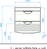Тумба с раковиной Style Line Жасмин-2 60 Люкс Plus белая