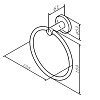 Кольцо для полотенец Am.Pm X-Joy A85A34499 золото