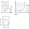 Комплект инсталляции Bocchi 8010-1000(T02-2113) с подвесным унитазом Geberit 500.600.01.2 + крышка-сиденье с микролифтом 500.660.01.2