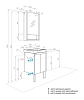 Тумба с раковиной Aquaton Сканди 1A2787K0SD010 белый, белый