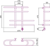 Полотенцесушитель электрический Сунержа Фурор 60x90 R