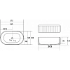 Раковина накладная Abber Bequem AC2116 белый