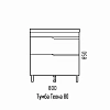 Тумба под раковину Corozo Теона SD-00001512 белый