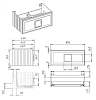 Тумба под раковину La Fenice Cubo FNC-01-CUB-B-100 белый