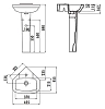 Раковина Creavit Corner VT145-00CB00E-0000 белый