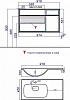 Тумба под раковину 914 см белая левая Aqwella Malaga Mal.01.09/L